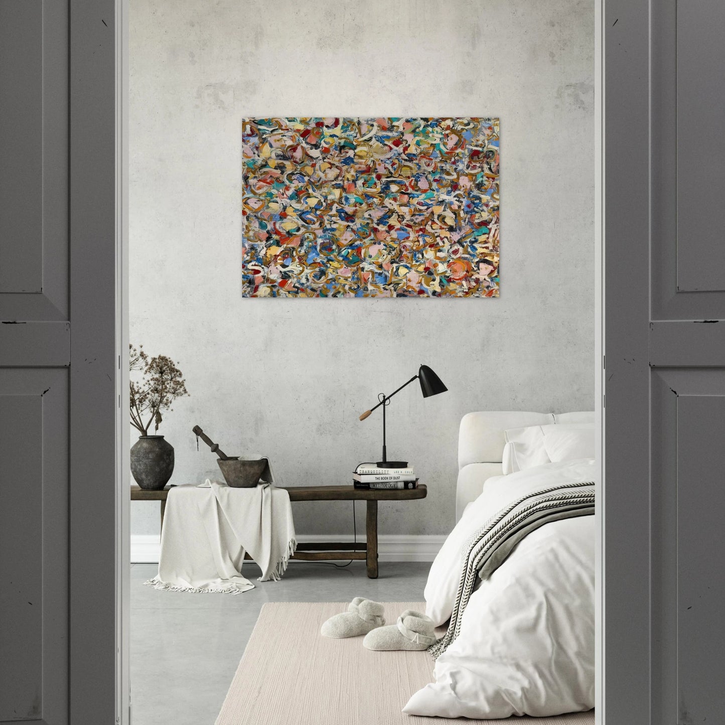 Noon - Lee Krasner Brushed Aluminum Print - 70x100 cm / 28x40 inches | Lee Krasner Aluminum Print | Lee Krasner Prints