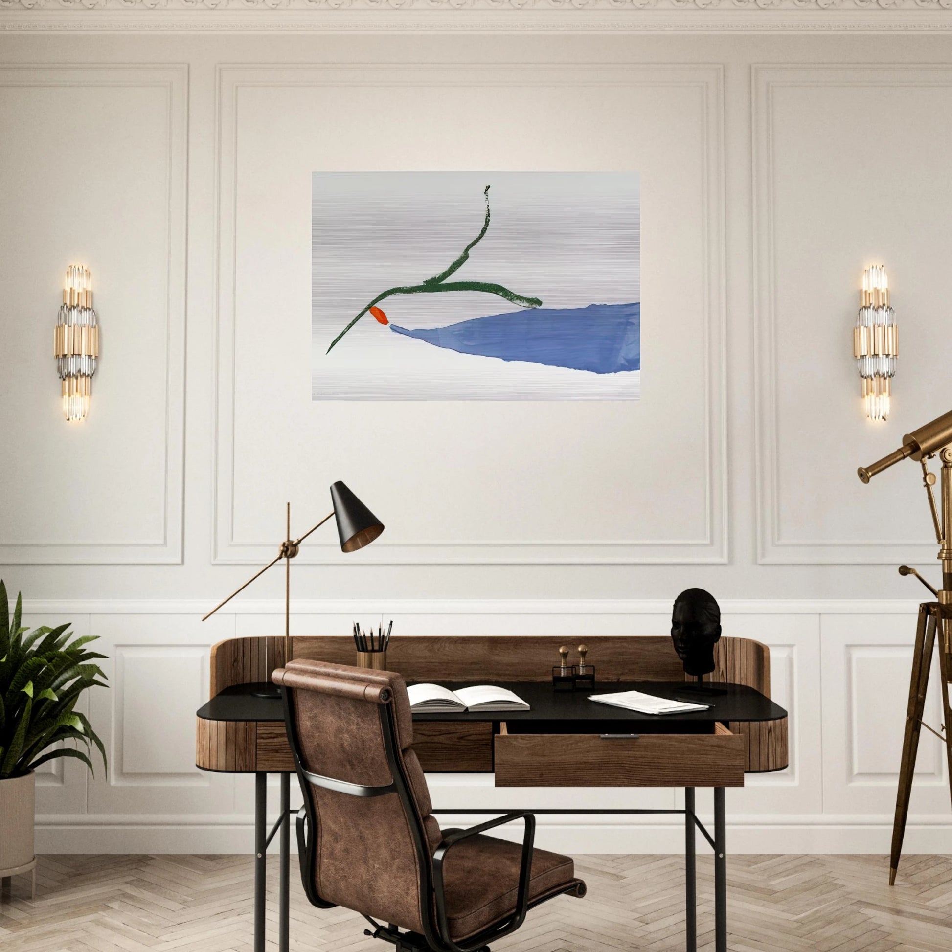 A Little Zen - 1970 - Helen Frankenthaler Brushed Aluminum Print - 70x100 cm / 28x40 inches | Helen Frankenthaler Aluminum Print | Helen Frankenthaler Prints