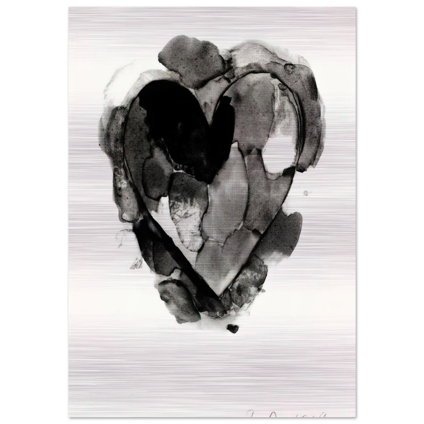WELCOME HOME RARE BIRDS 1969 - Jim Dine Brushed Aluminum Print - 70x100 cm / 28x40 inches | Jim Dine Aluminum Print | Jim Dine Prints