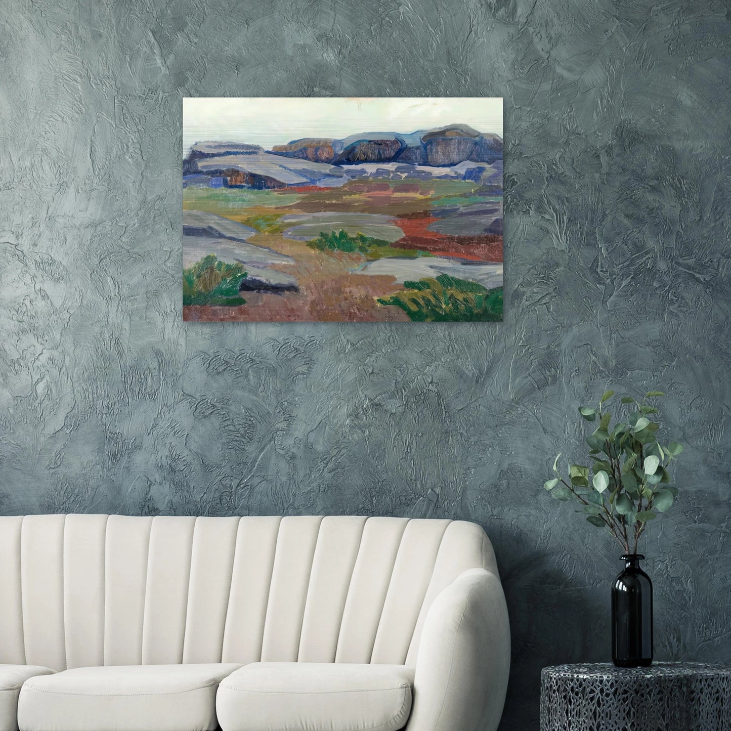 View from Pellinge - Expressionism - Tove Jansson Brushed Aluminum Print - 70x100 cm / 28x40 inches | Tove Jansson Aluminum Print | Tove Jansson Prints