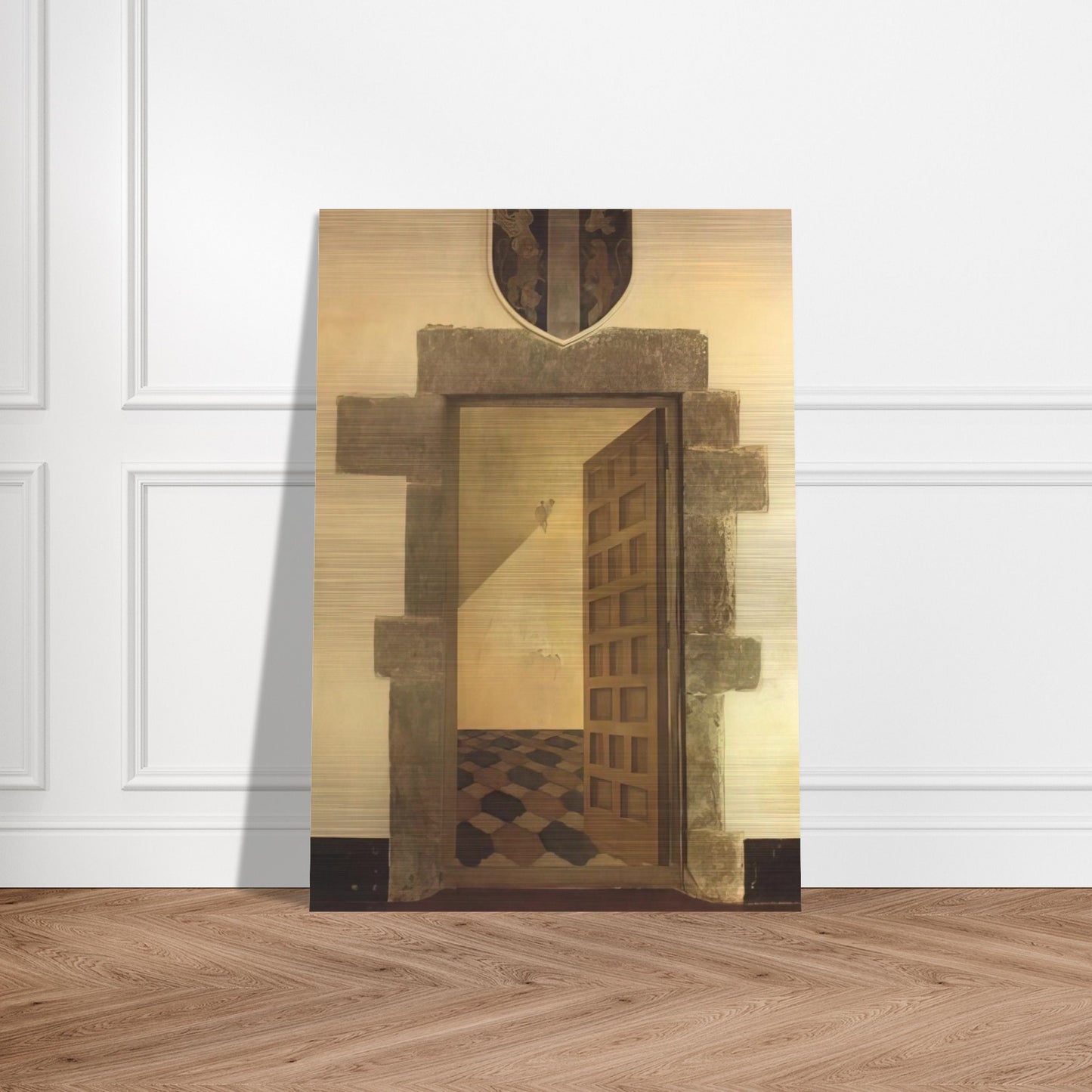 OVERTURE IN TROMPE L OEIL - Salvador Dali Brushed Aluminum Print - 70x100 cm / 28x40 inches | Salvador Dali Aluminum Print | Salvador Dali Prints