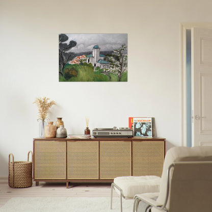 LA VILLA BLEUE 1918 - Henri Matisse Brushed Aluminum Print - 70x100 cm / 28x40 inches | Henri Matisse Aluminum Print | Henri Matisse Prints