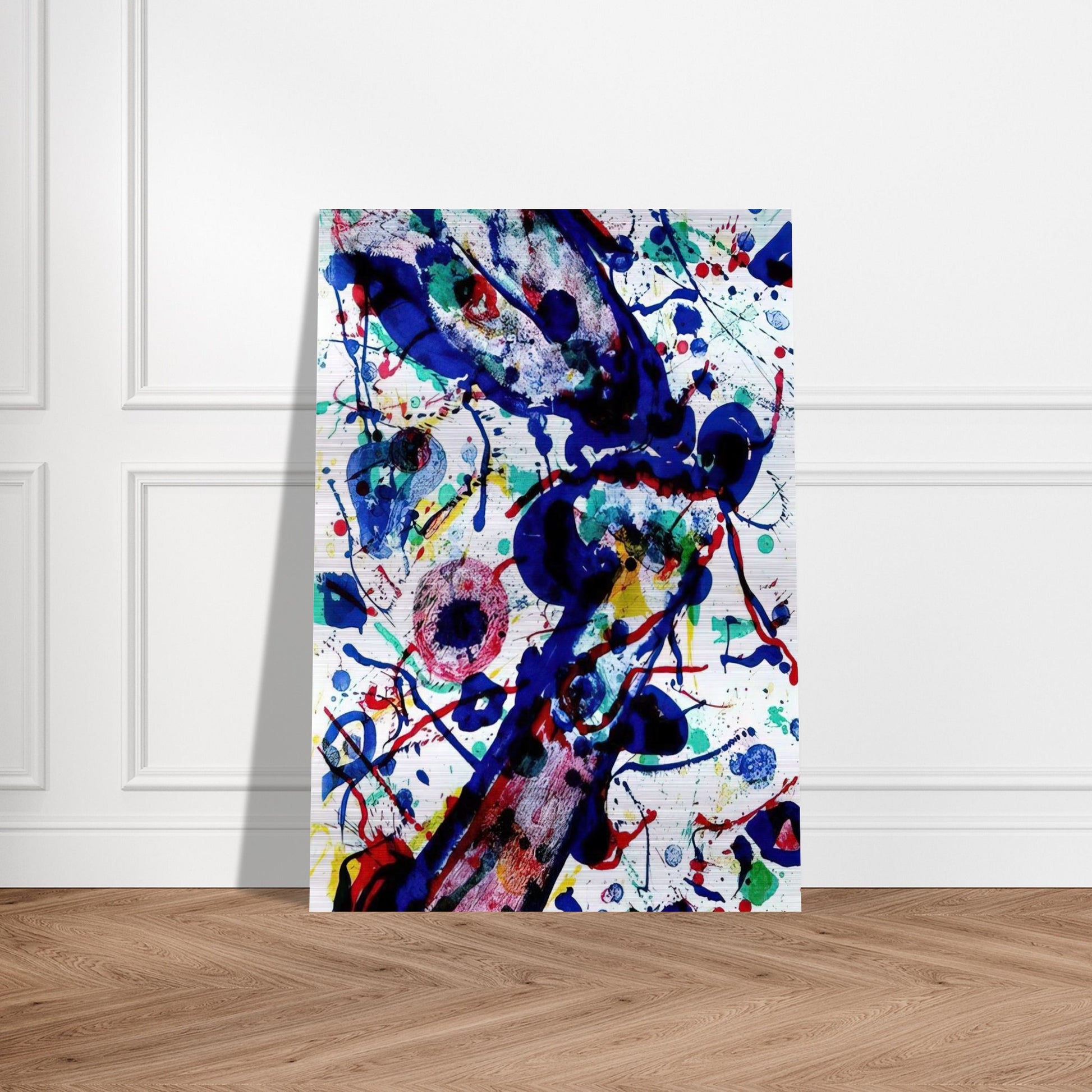 Untitled from Michel Waldberg s Posmes dans le ciel - Sam Francis Brushed Aluminum Print - 70x100 cm / 28x40 inches | Sam Francis Aluminum Print | Sam Francis Prints