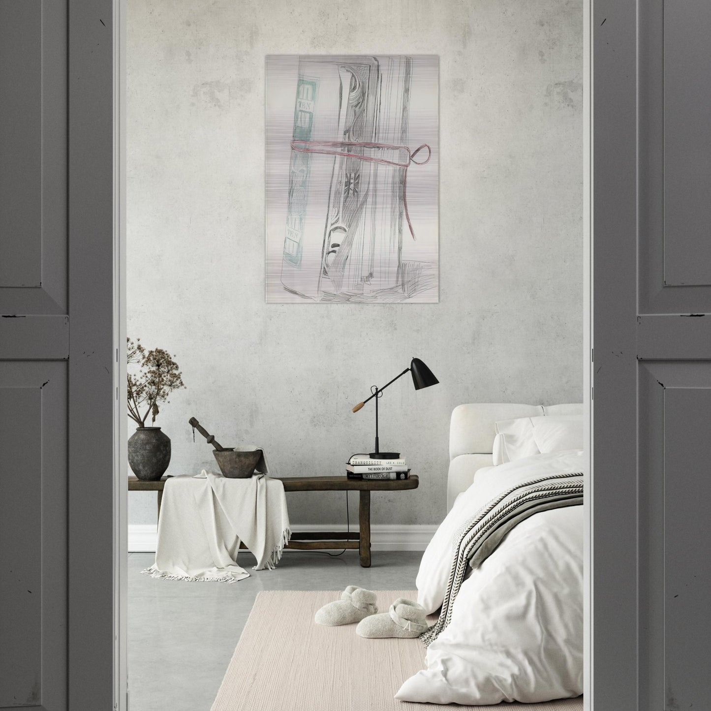 Roll of Bills - Andy Warhol Brushed Aluminum Print - 70x100 cm / 28x40 inches | Andy Warhol Aluminum Print | Andy Warhol Prints