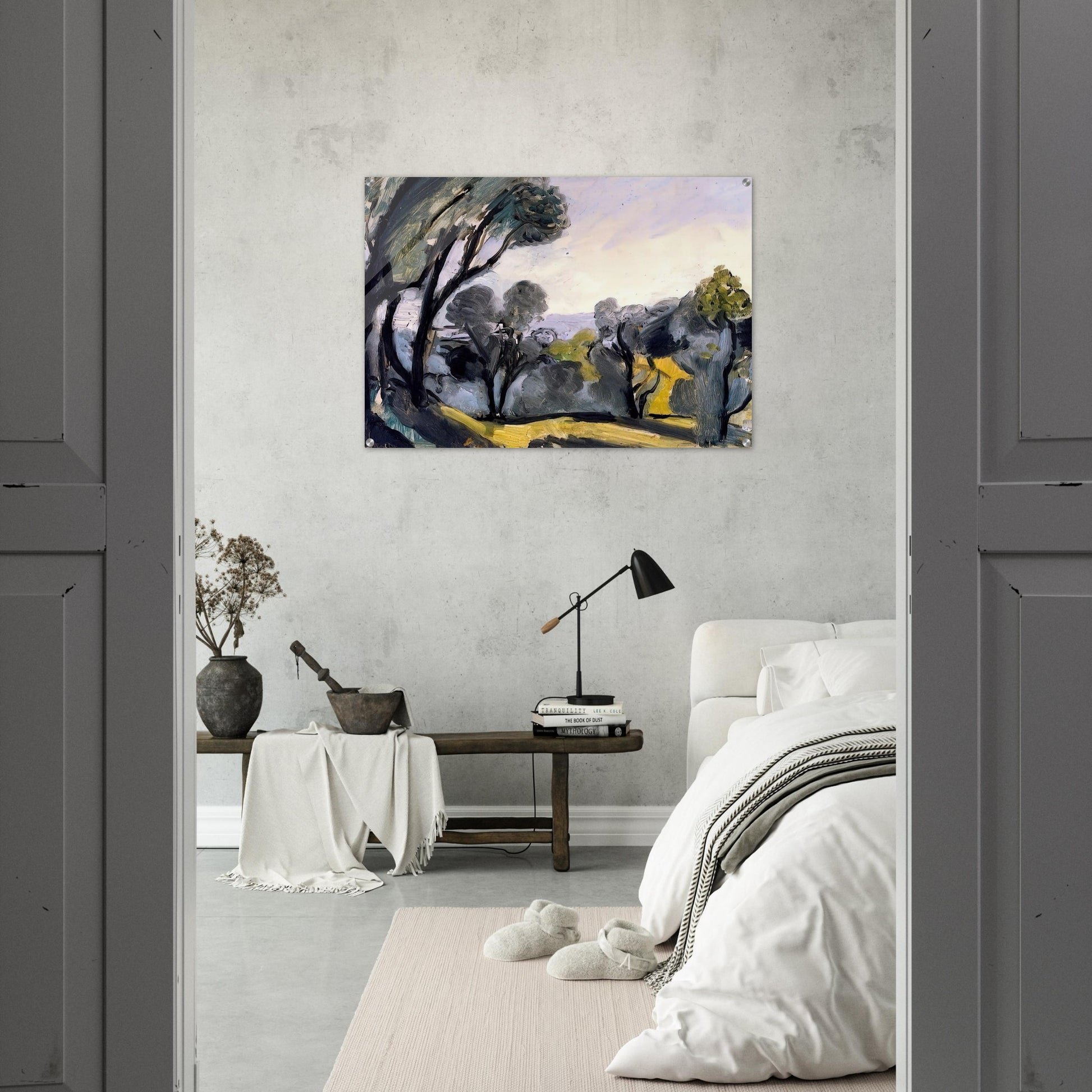LANDSCAPE WITH OLIVE TREES 1918 - Henri Matisse Acrylic Print - 70x100 cm / 28x40″ inches