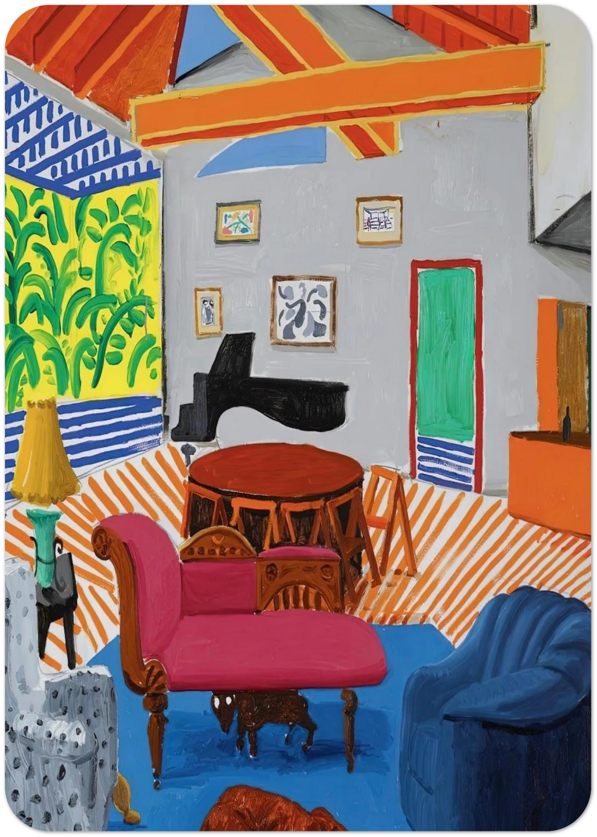 David Hockney By David Hockney Pack of 10 Post Cards | David Hockney Post Cards | A6 (10.5 x 14.8 cm) - 4.1 x 5.8 inches