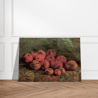 Still Life with Apples - Vincent van Gogh Brushed Aluminum Print - 70x100 cm / 28x40 inches | Vincent van Gogh Aluminum Print | Vincent van Gogh Prints