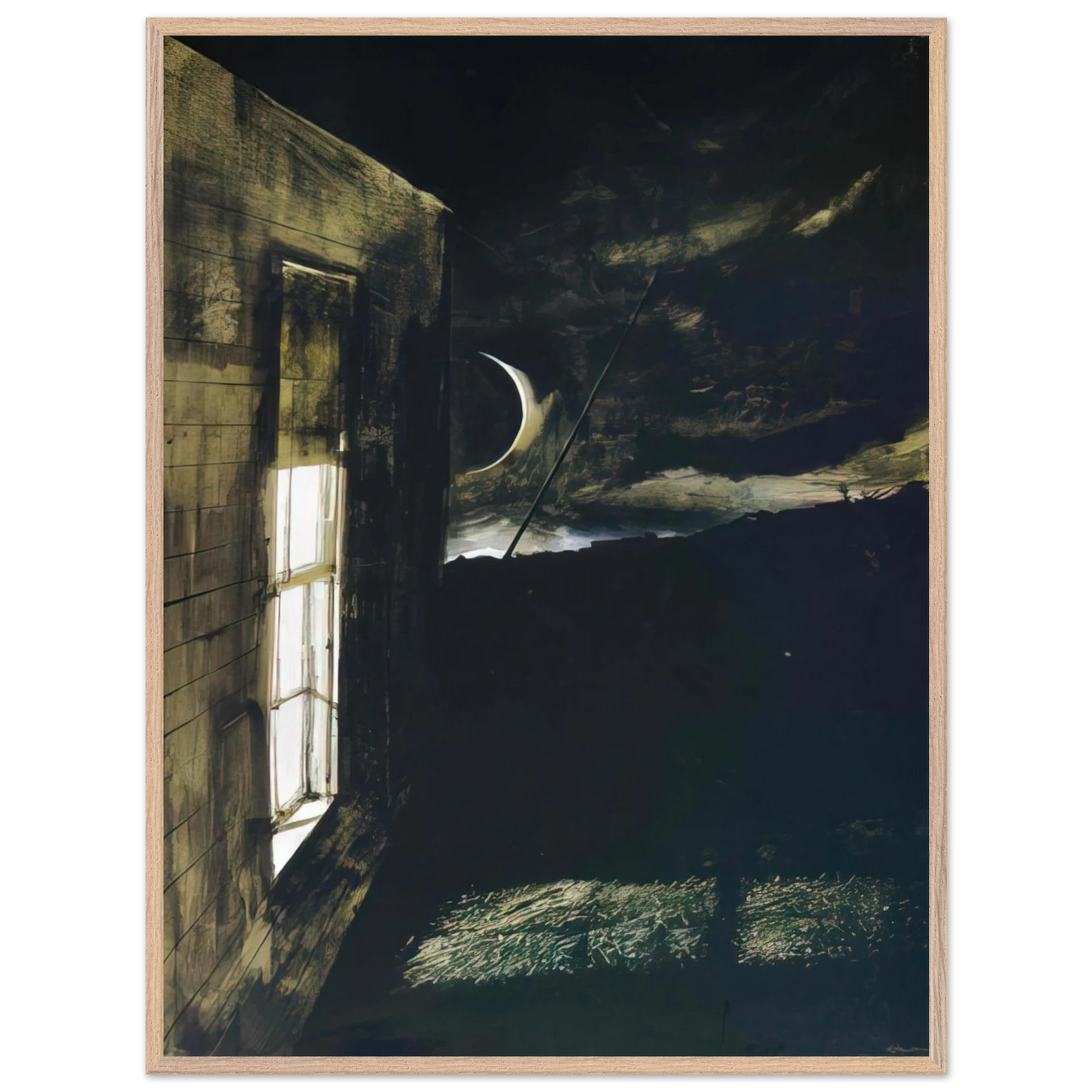 Andrew Wyeth - CRESCENT MOON Wall Art - 60x80 cm / 24x32 inches - Fine Art Poster-canvas - -