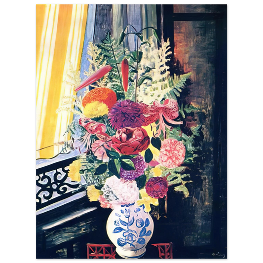 Moise Kisling - BOUQUET OF VARIOUS FLOWERS 1927  75x100 cm / 30x40inches Fine Art Poster
