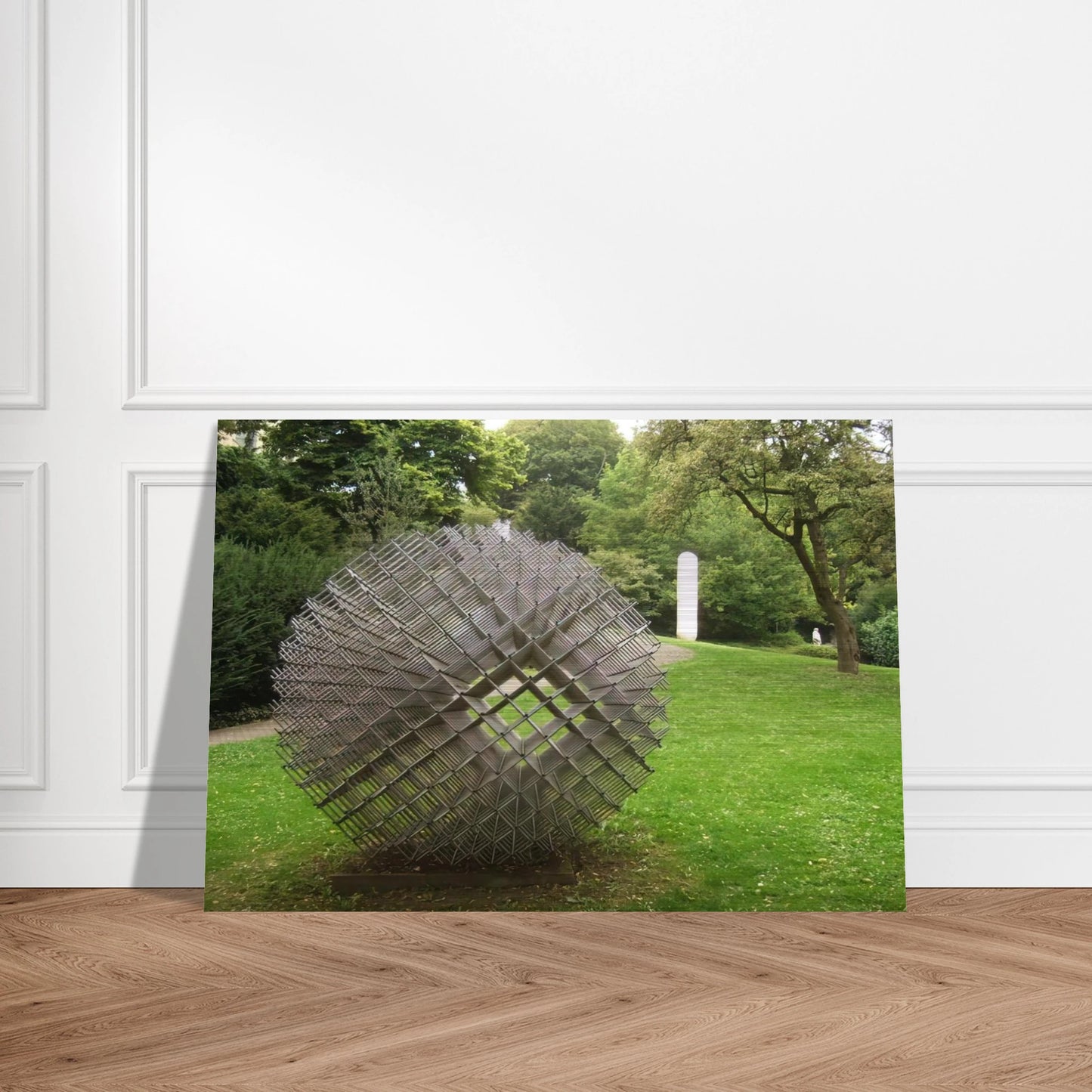 Sphere - Matter - 1962 - Francois Morellet Brushed Aluminum Print - 70x100 cm / 28x40 inches | Francois Morellet Aluminum Print | Francois Morellet Prints