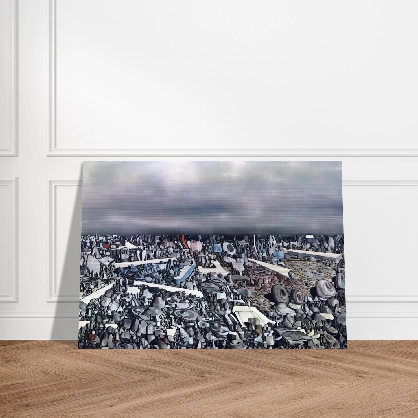 Multiplication of the Arcs - Yves Tanguy Brushed Aluminum Print - 70x100 cm / 28x40 inches | Yves Tanguy Aluminum Print | Yves Tanguy Prints
