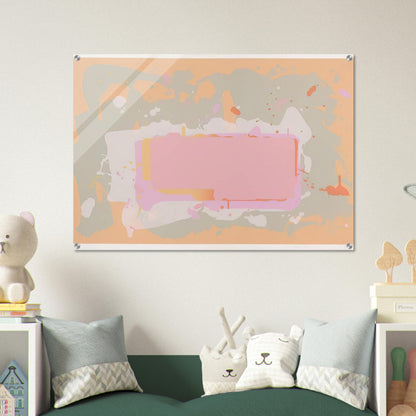 Yellow and Pink - 1971 - John Hoyland Acrylic Print - 70x100 cm / 28x40″ inches