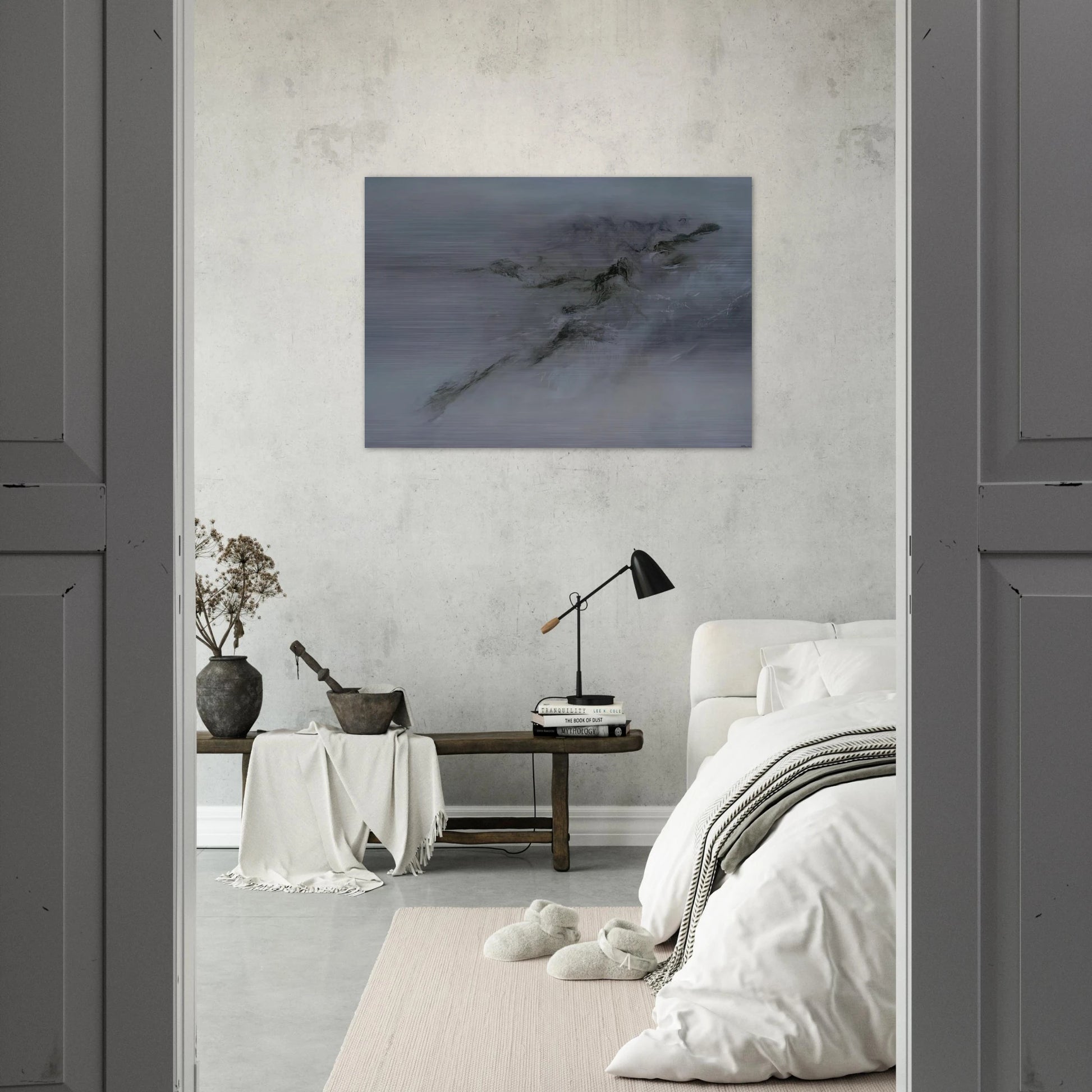 28 10 2001 2001 - Zao Wou-Ki Brushed Aluminum Print - 70x100 cm / 28x40 inches | Zao Wou-Ki Aluminum Print | Zao Wou-Ki Prints