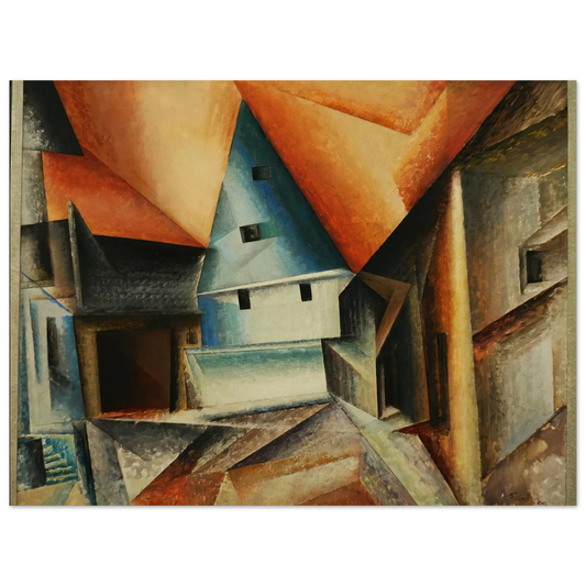Lyonel Feininger - OBERWEIMAR 1921  75x100 cm / 30x40inches Fine Art Poster