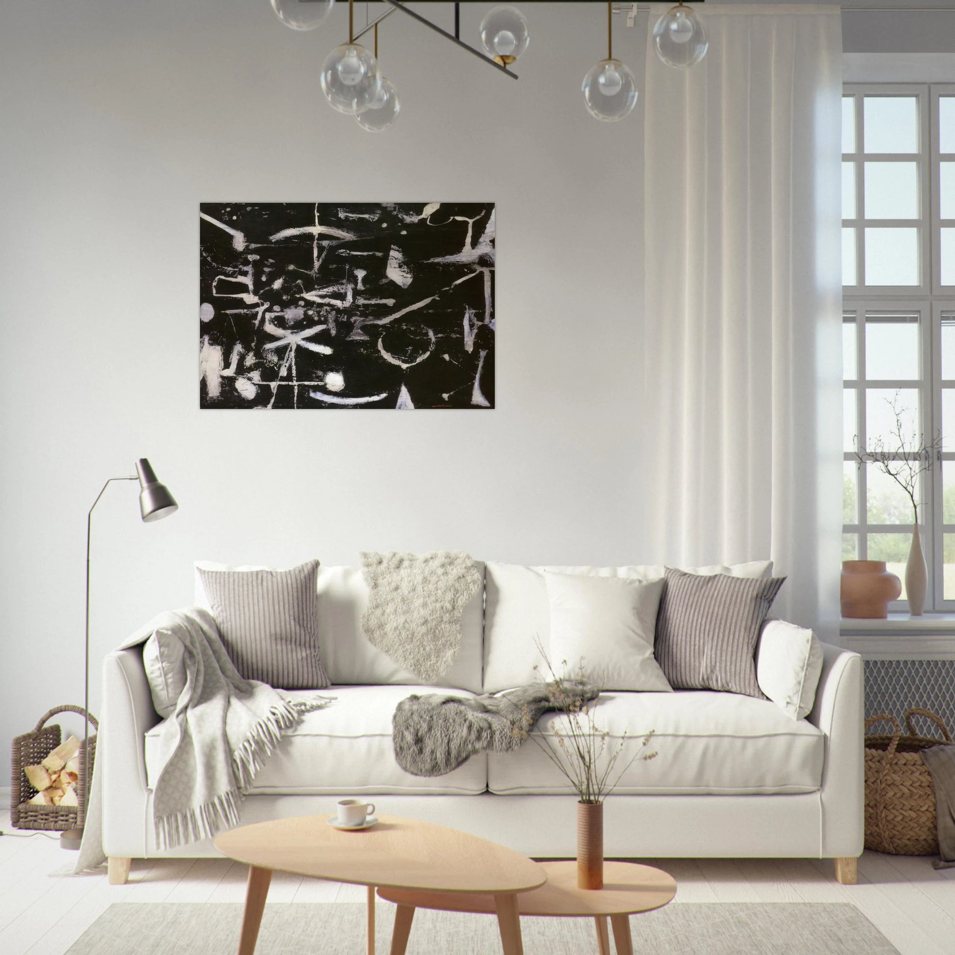 Untitled - Art Informel - Jiro Yoshihara Brushed Aluminum Print - 70x100 cm / 28x40 inches | Jiro Yoshihara Aluminum Print | Jiro Yoshihara Prints