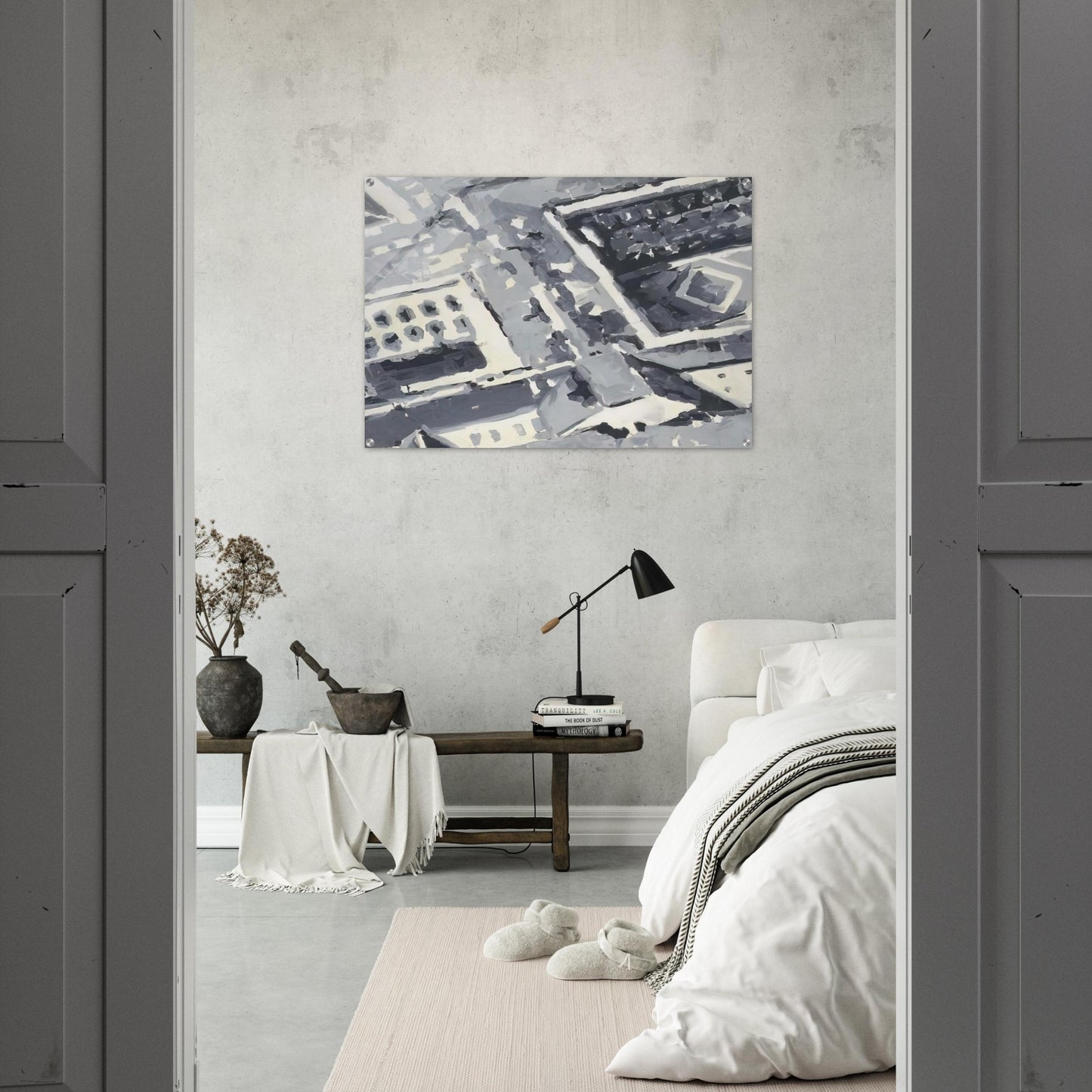 TOWNSCAPE M1 1968 - Gerhard Richter Acrylic Print - 70x100 cm / 28x40″ inches