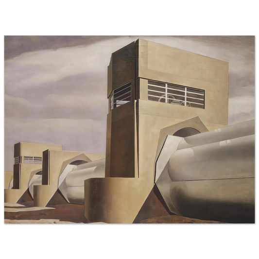 Charles Sheeler - Water - 1945  75x100 cm / 30x40inches Fine Art Poster
