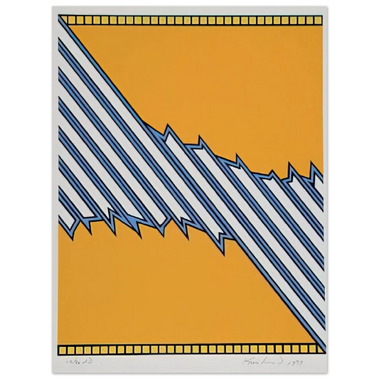 Nicholas Krushenick - Greenwood - 1979  75x100 cm / 30x40inches Fine Art Poster
