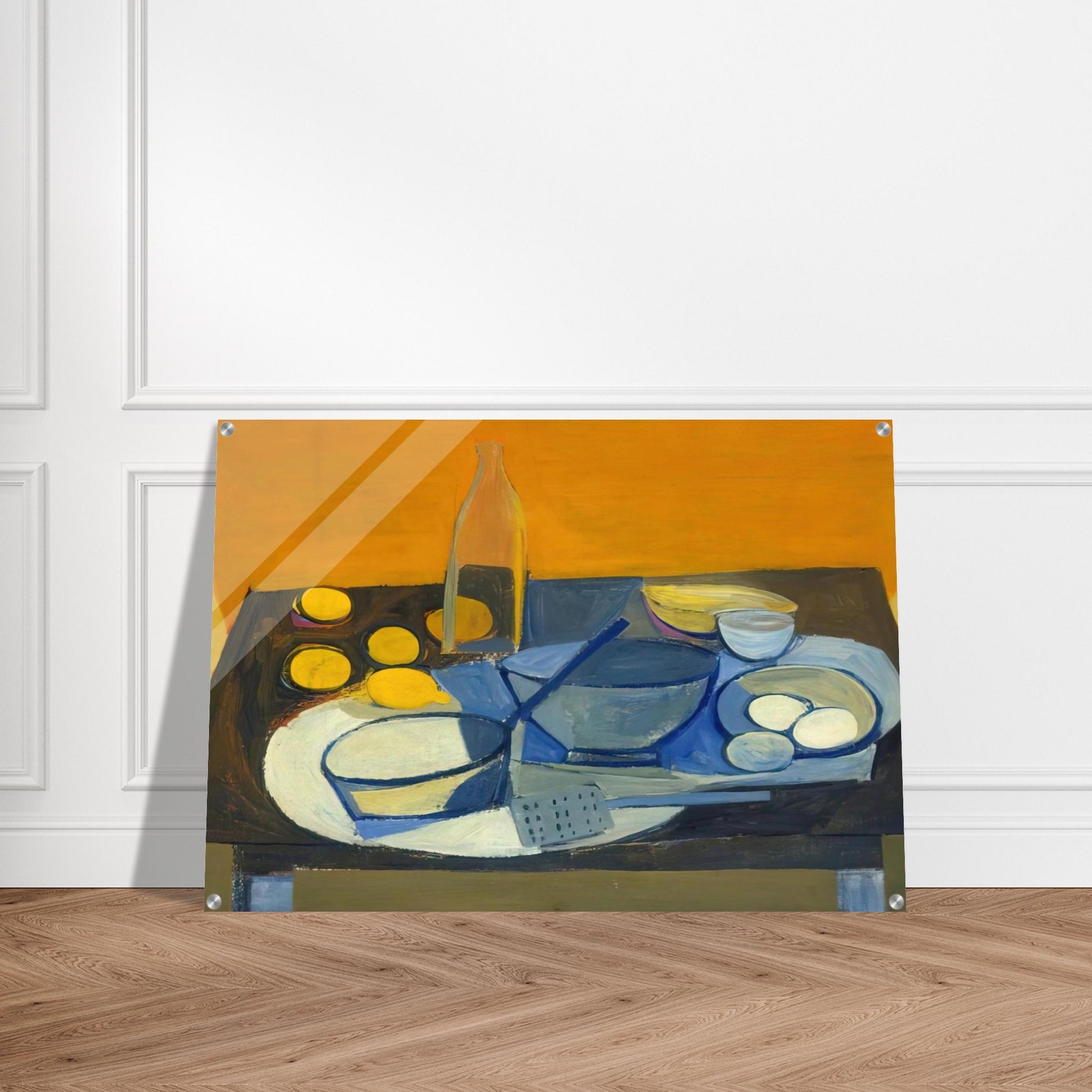 Kitchen Still Life - 1948 - William Scott Acrylic Print - 70x100 cm / 28x40″ inches | William Scott Wall Art | William Scott Prints