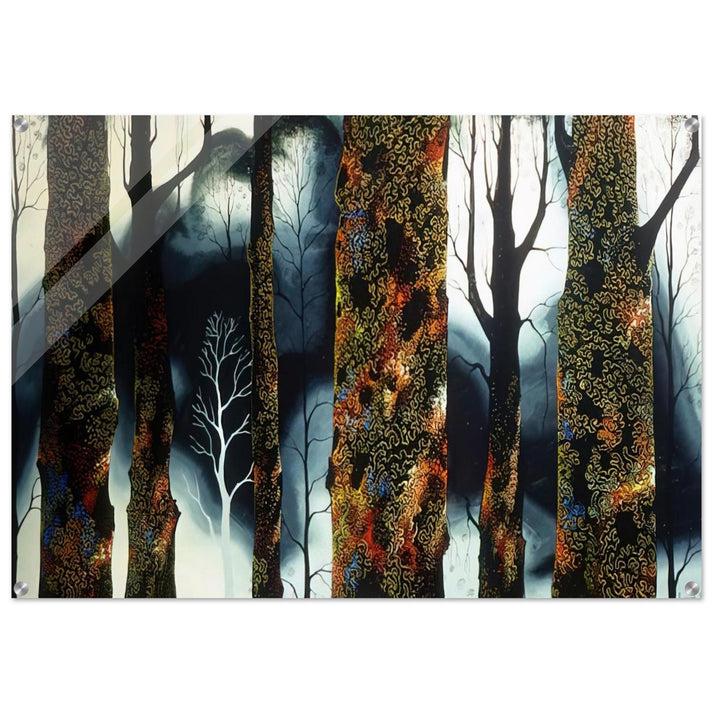 Jewel Trees - Eyvind Earle Acrylic Print - 70x100 cm / 28x40″ inches