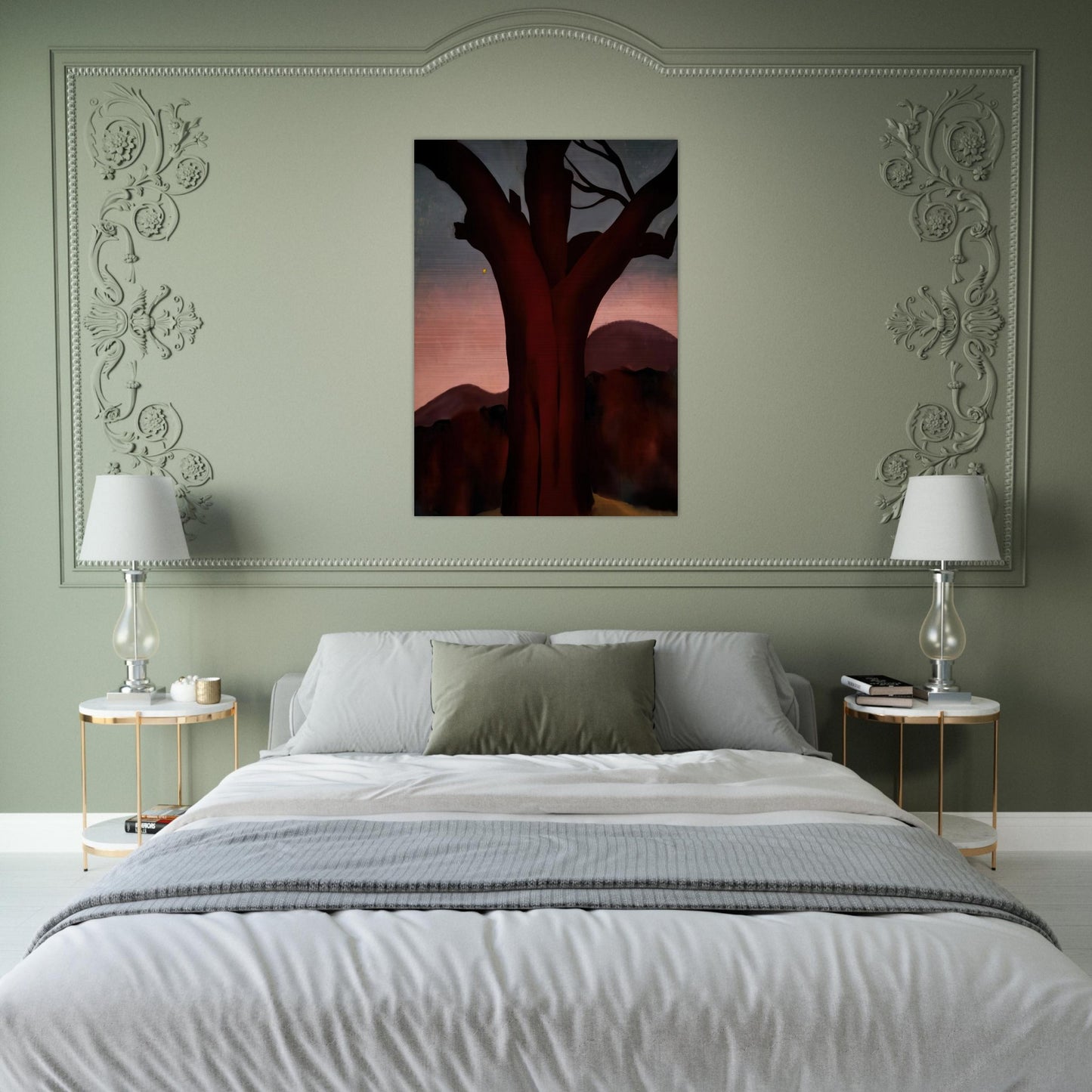 Autumn Trees - Chestnut Tree - Georgia O'Keeffe Brushed Aluminum Print - 70x100 cm / 28x40 inches | Georgia O'Keeffe Aluminum Print | Georgia O'Keeffe Prints