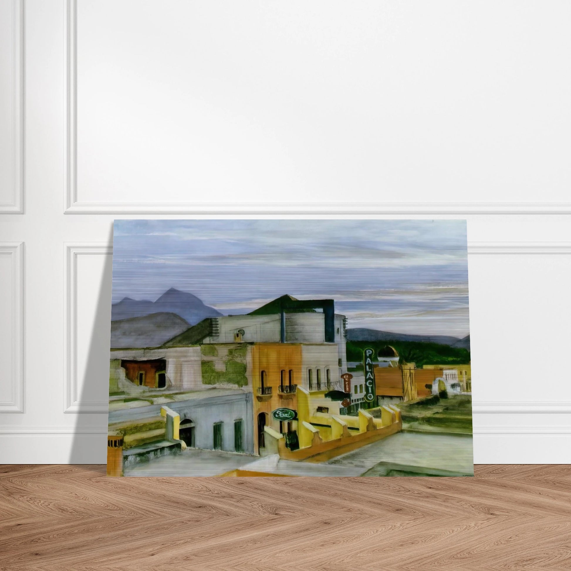 El Palacio - Edward Hopper Brushed Aluminum Print - 70x100 cm / 28x40 inches | Edward Hopper Aluminum Print | Edward Hopper Prints