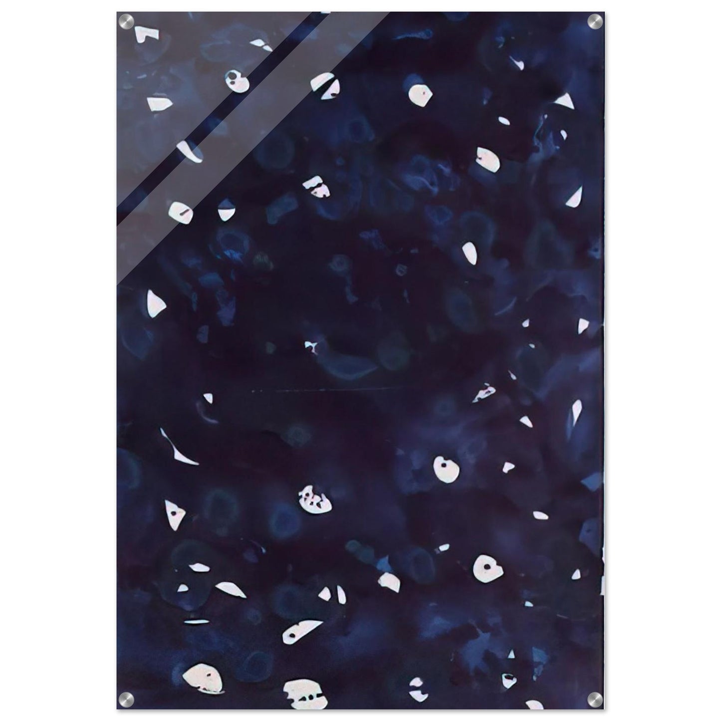 Untitled  Dark Blue-Green  - Sam Francis Acrylic Print - 70x100 cm / 28x40″ inches | Sam Francis Wall Art | Sam Francis Prints