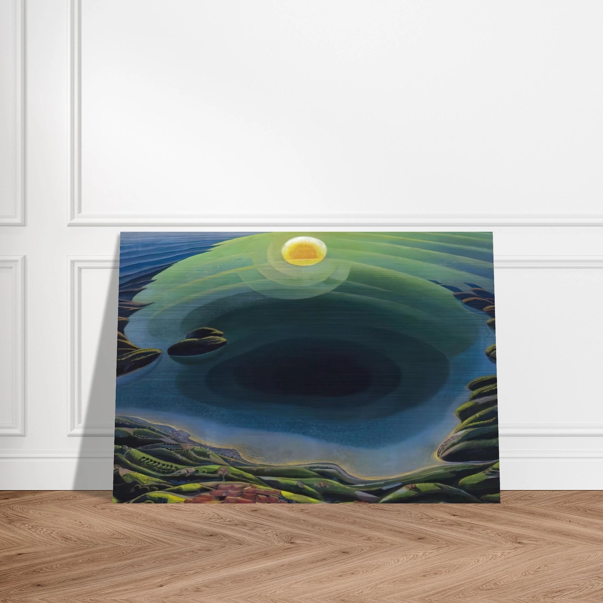 Aurora sul Golfo - 1935 - Gerardo Dottori Brushed Aluminum Print - 70x100 cm / 28x40 inches | Gerardo Dottori Aluminum Print | Gerardo Dottori Prints