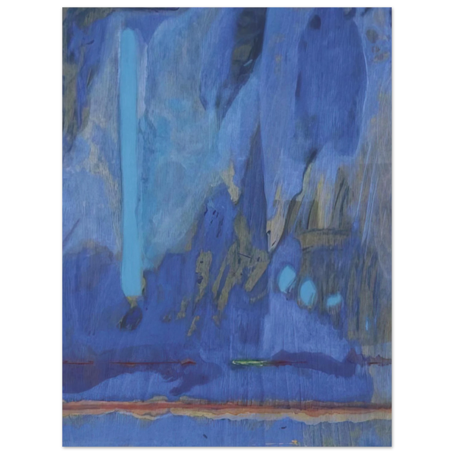 Helen Frankenthaler - Tales of Genji III - 1998 Wall art - 15x20 cm / 6x8 inches - Fine Art Poster-canvas - -
