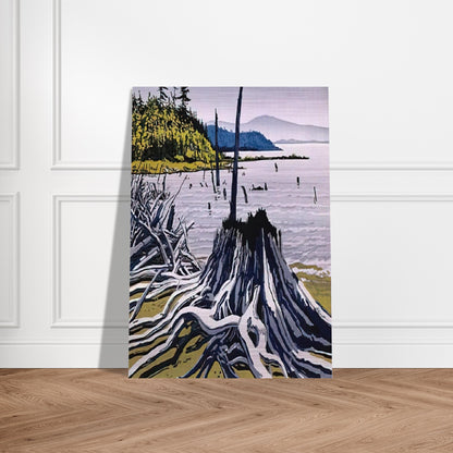 Flotsam-Allagash - 1995 - Neil Welliver Brushed Aluminum Print - 70x100 cm / 28x40 inches | Neil Welliver Aluminum Print | Neil Welliver Prints