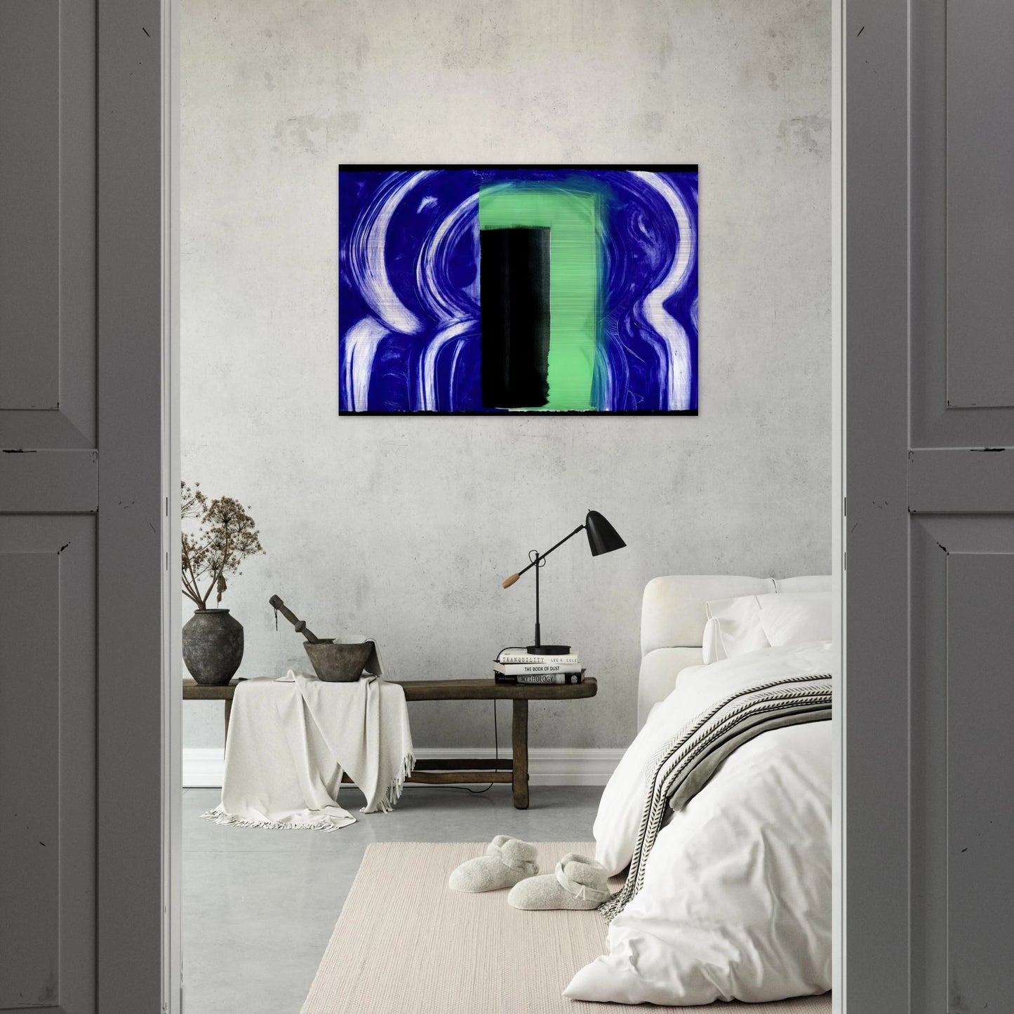 Moroccan Door - 1991 - Howard Hodgkin Brushed Aluminum Print - 70x100 cm / 28x40 inches | Howard Hodgkin Aluminum Print | Howard Hodgkin Prints