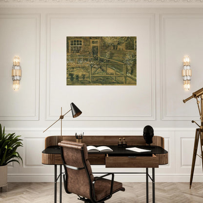 Sien's Mother's House, Closer View - Vincent van Gogh Brushed Aluminum Print - 70x100 cm / 28x40 inches | Vincent van Gogh Aluminum Print | Vincent van Gogh Prints