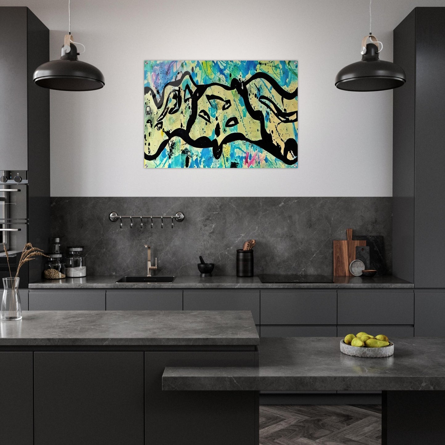Untitled  Variant F  - Sam Francis Acrylic Print - 70x100 cm / 28x40″ inches | Sam Francis Wall Art | Sam Francis Prints
