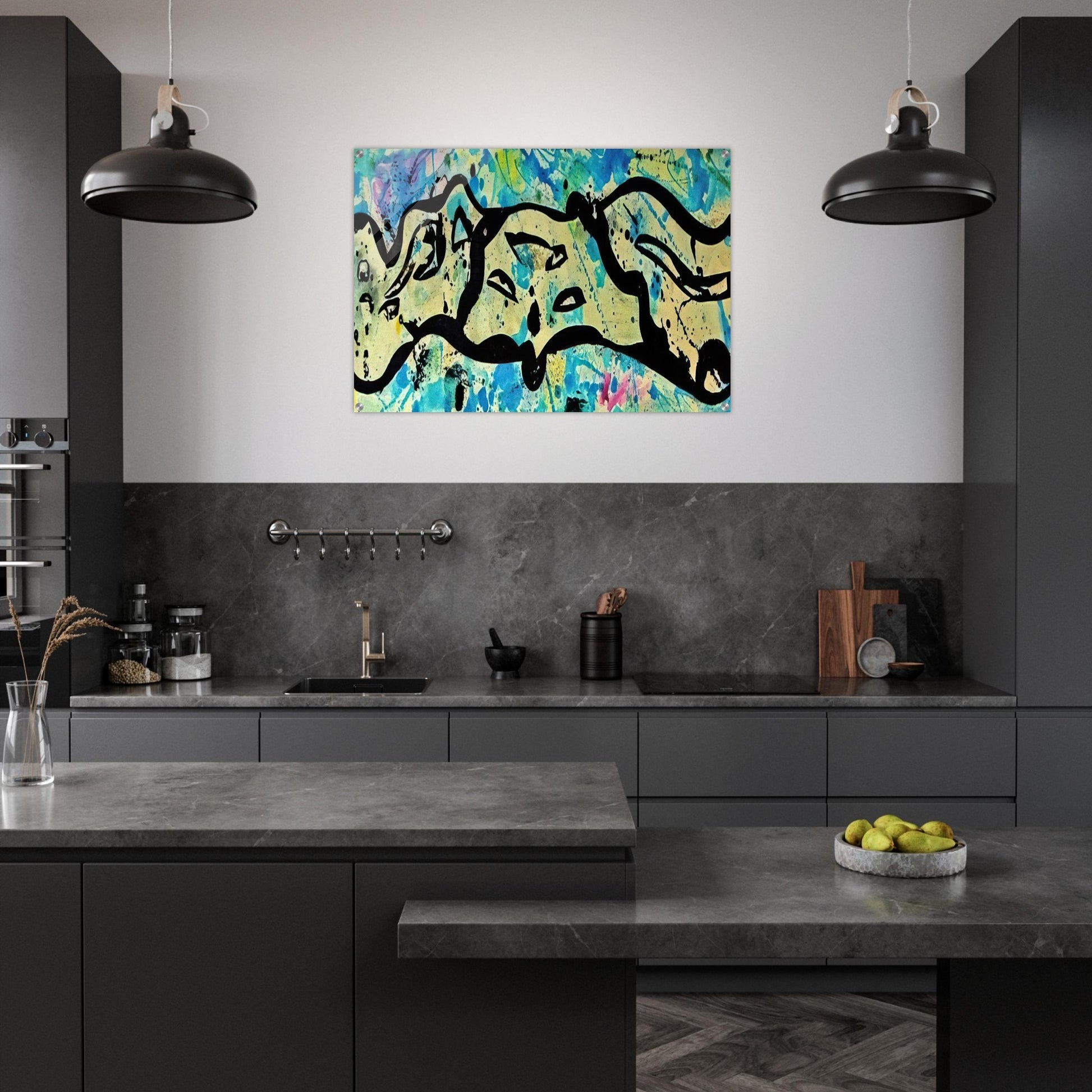 Untitled  Variant F  - Sam Francis Acrylic Print - 70x100 cm / 28x40″ inches | Sam Francis Wall Art | Sam Francis Prints