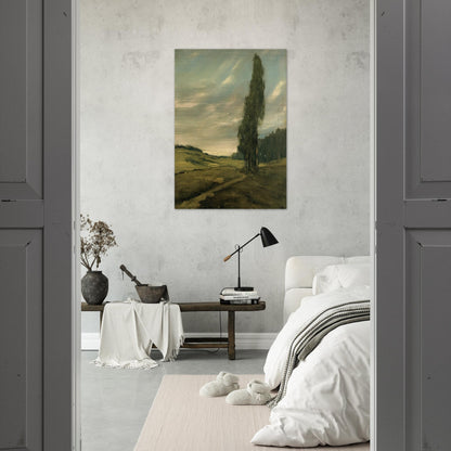 Contra Costa Landscape - Tonalism - Xavier Martinez Brushed Aluminum Print - 70x100 cm / 28x40 inches | Xavier Martinez Aluminum Print | Xavier Martinez Prints