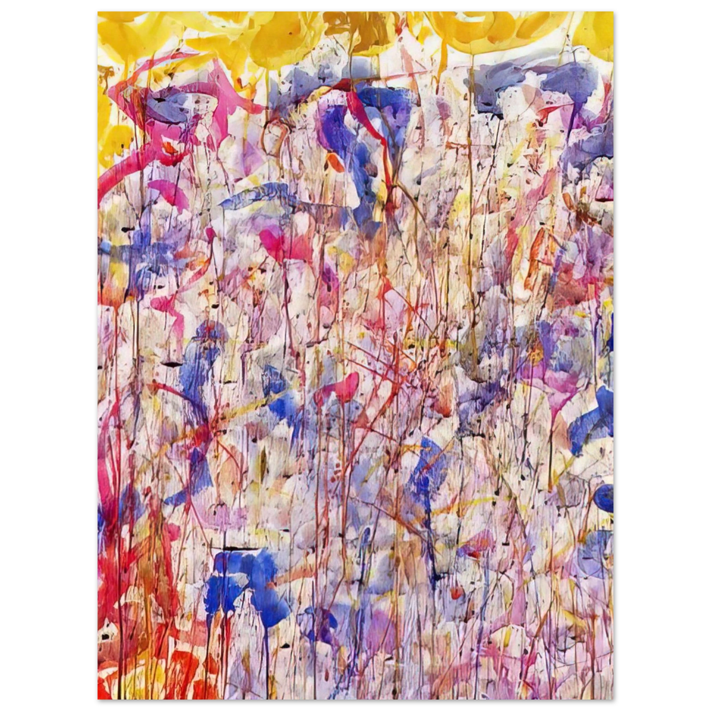 Sam Francis - Untitled  SF57-008   75x100 cm / 30x40inches Fine Art Poster