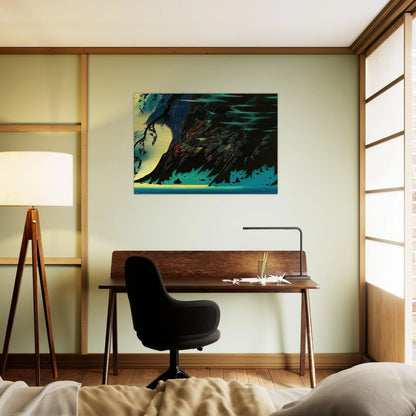 Coastal Magic - Eyvind Earle Brushed Aluminum Print - 70x100 cm / 28x40 inches | Eyvind Earle Aluminum Print | Eyvind Earle Prints
