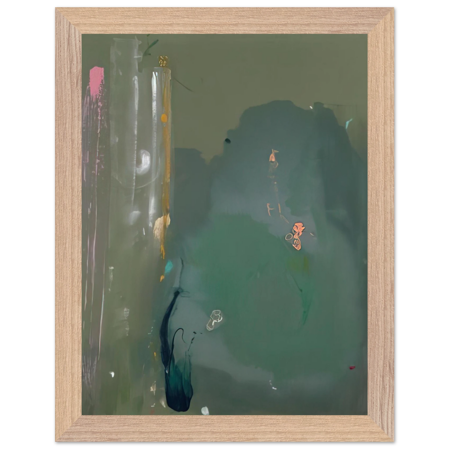 Helen Frankenthaler - CÃƒÆ’Ã‚Â´te d Argent - 1980 Wall art - 40x40 cm / 16x16 inches - Fine Art Poster-canvas - -