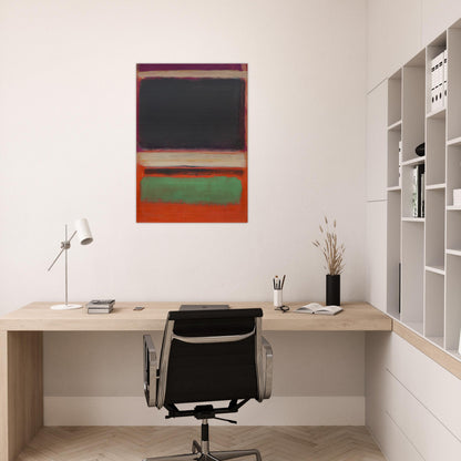 No.3No.13 Magenta, Black, Green on Orange - 1949 - Mark Rothko Brushed Aluminum Print - 70x100 cm / 28x40 inches | Mark Rothko Aluminum Print | Mark Rothko Prints