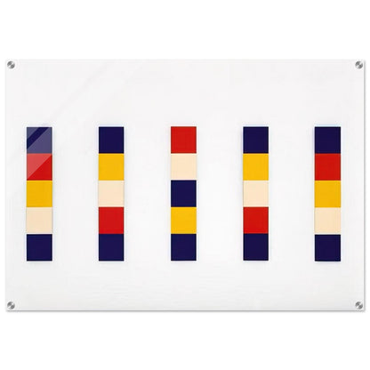 Red Yellow Blue White - Ellsworth Kelly Acrylic Print - 70x100 cm / 28x40″ inches