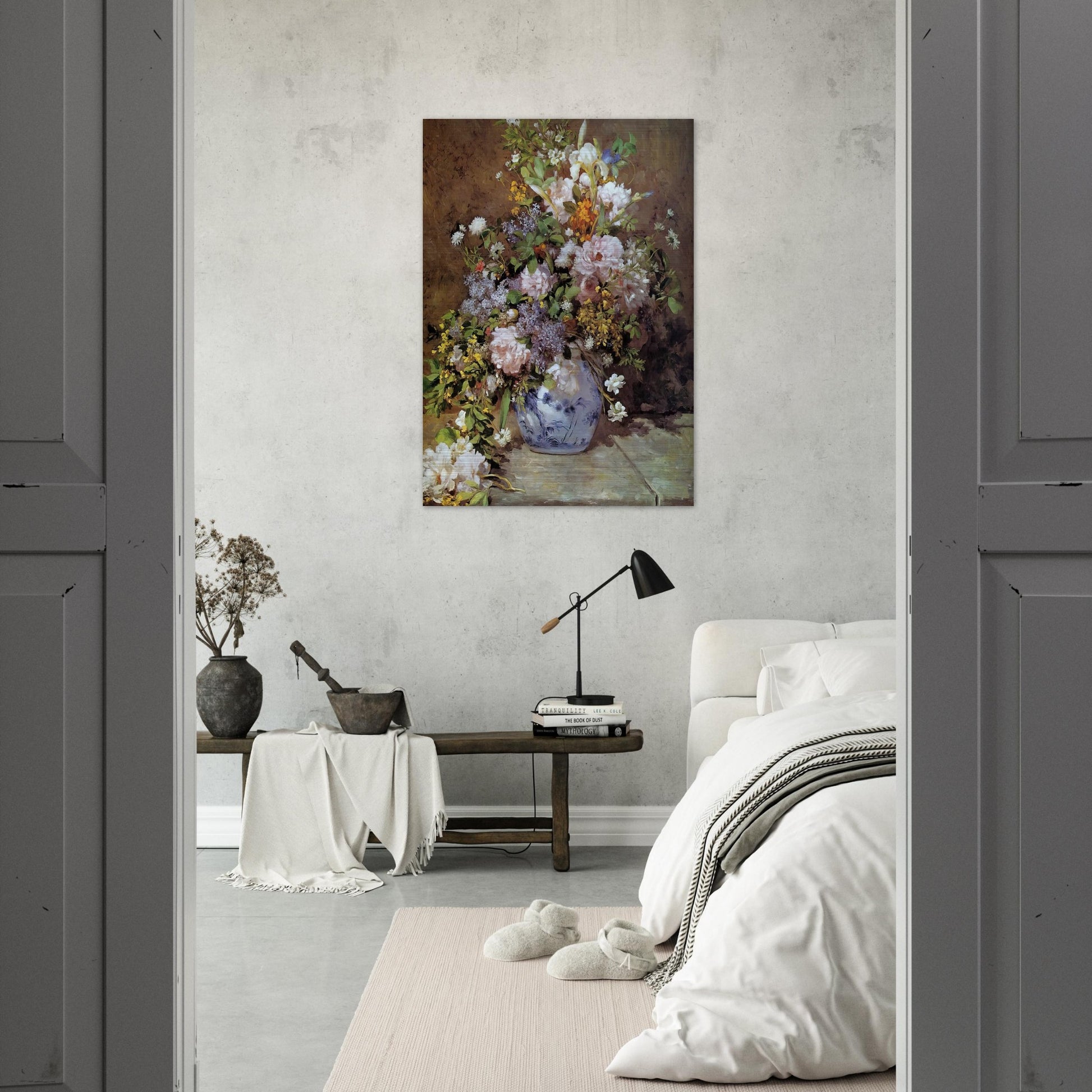 Spring Bouquet - Pierre-Auguste Renoir Brushed Aluminum Print - 70x100 cm / 28x40 inches | Pierre-Auguste Renoir Aluminum Print | Pierre-Auguste Renoir Prints