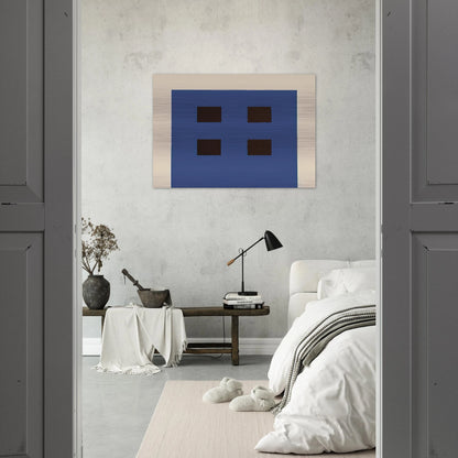 Apartment House - 1981 - Peter Halley Brushed Aluminum Print - 70x100 cm / 28x40 inches | Peter Halley Aluminum Print | Peter Halley Prints