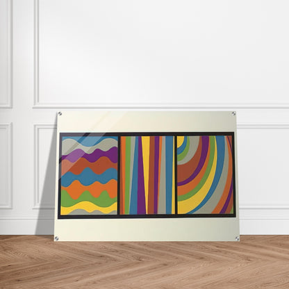 Irregular Arcs, Bands, Loops - Sol LeWitt Acrylic Print - 70x100 cm / 28x40″ inches