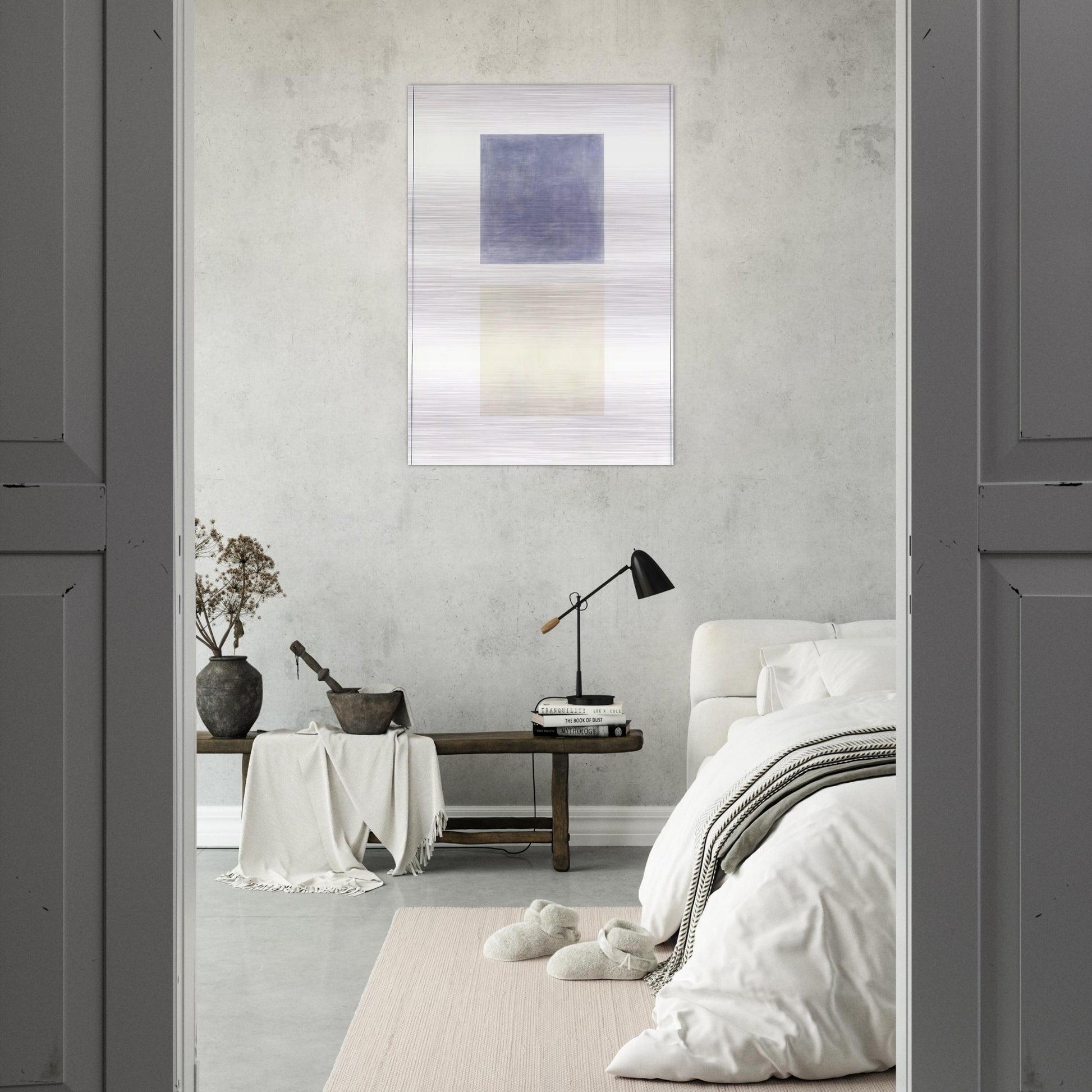 This Rain - Agnes Martin Brushed Aluminum Print - 70x100 cm / 28x40 inches | Agnes Martin Aluminum Print | Agnes Martin Prints