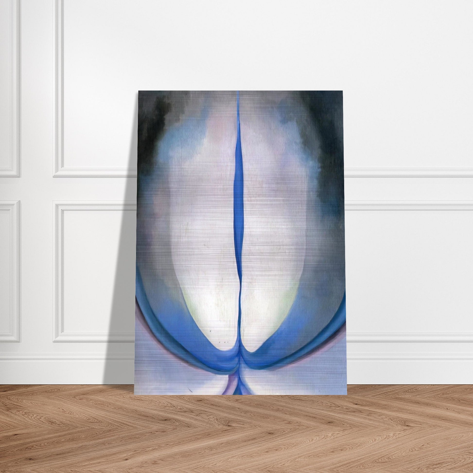 Blue Line - Georgia O'Keeffe Brushed Aluminum Print - 70x100 cm / 28x40 inches | Georgia O'Keeffe Aluminum Print | Georgia O'Keeffe Prints