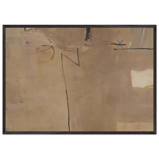 22 Albuquerque - Richard Diebenkorn 70x100 cm / 28x40 inches Framed Art Print – Black Wooden Frame