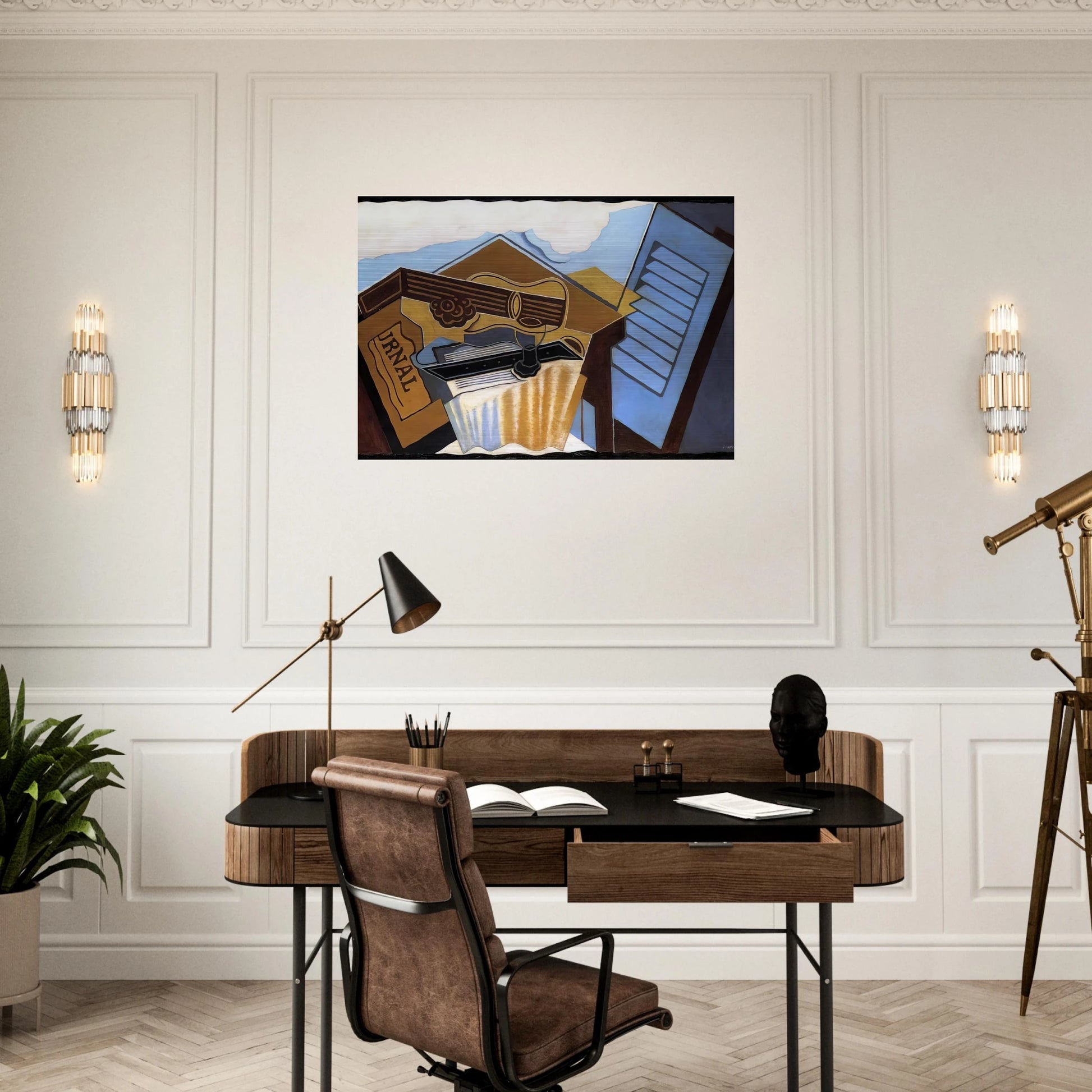 THE CLOUD 1921 - Juan Gris Brushed Aluminum Print - 70x100 cm / 28x40 inches | Juan Gris Aluminum Print | Juan Gris Prints