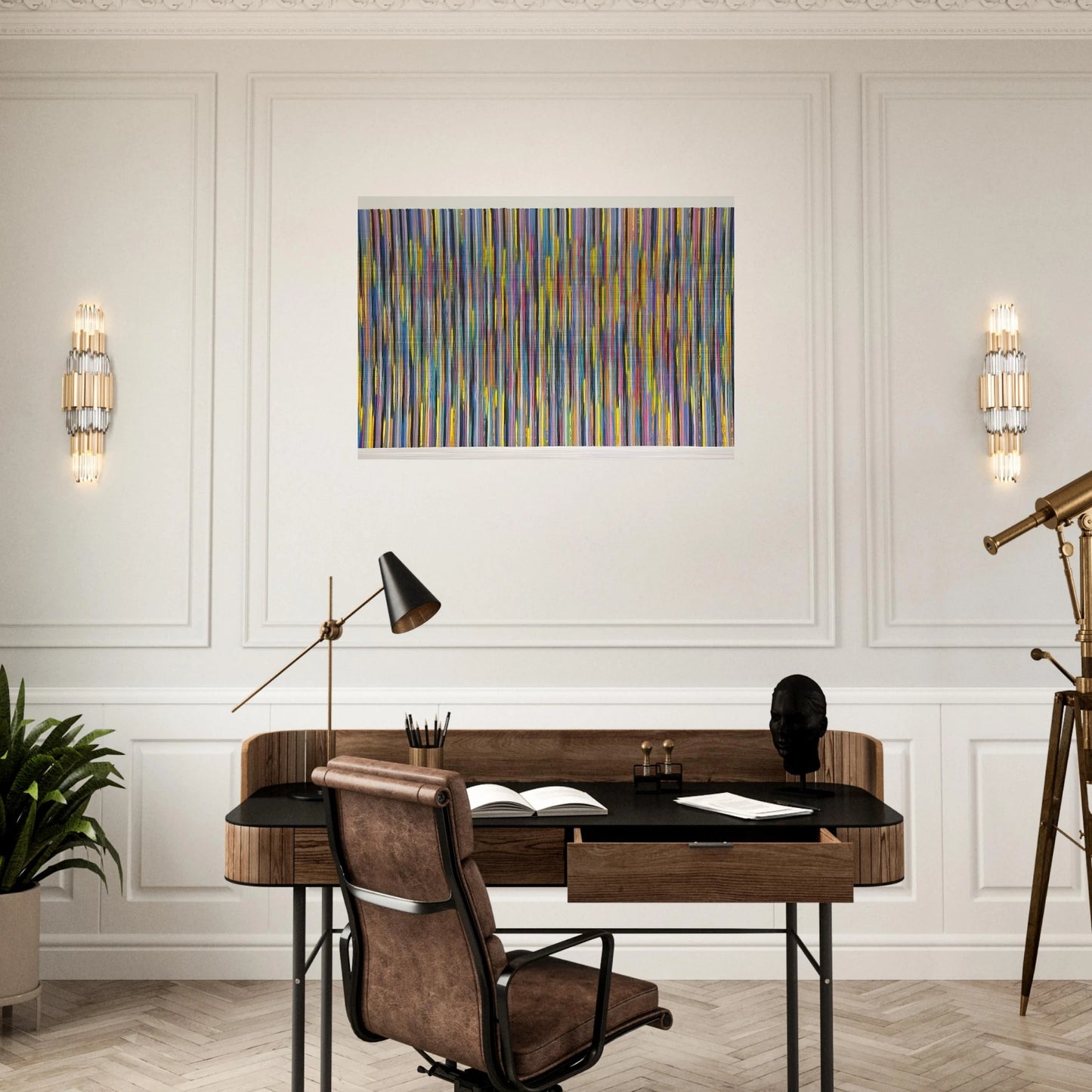 Joy Ride - 1981 - Gene Davis Brushed Aluminum Print - 70x100 cm / 28x40 inches | Gene Davis Aluminum Print | Gene Davis Prints