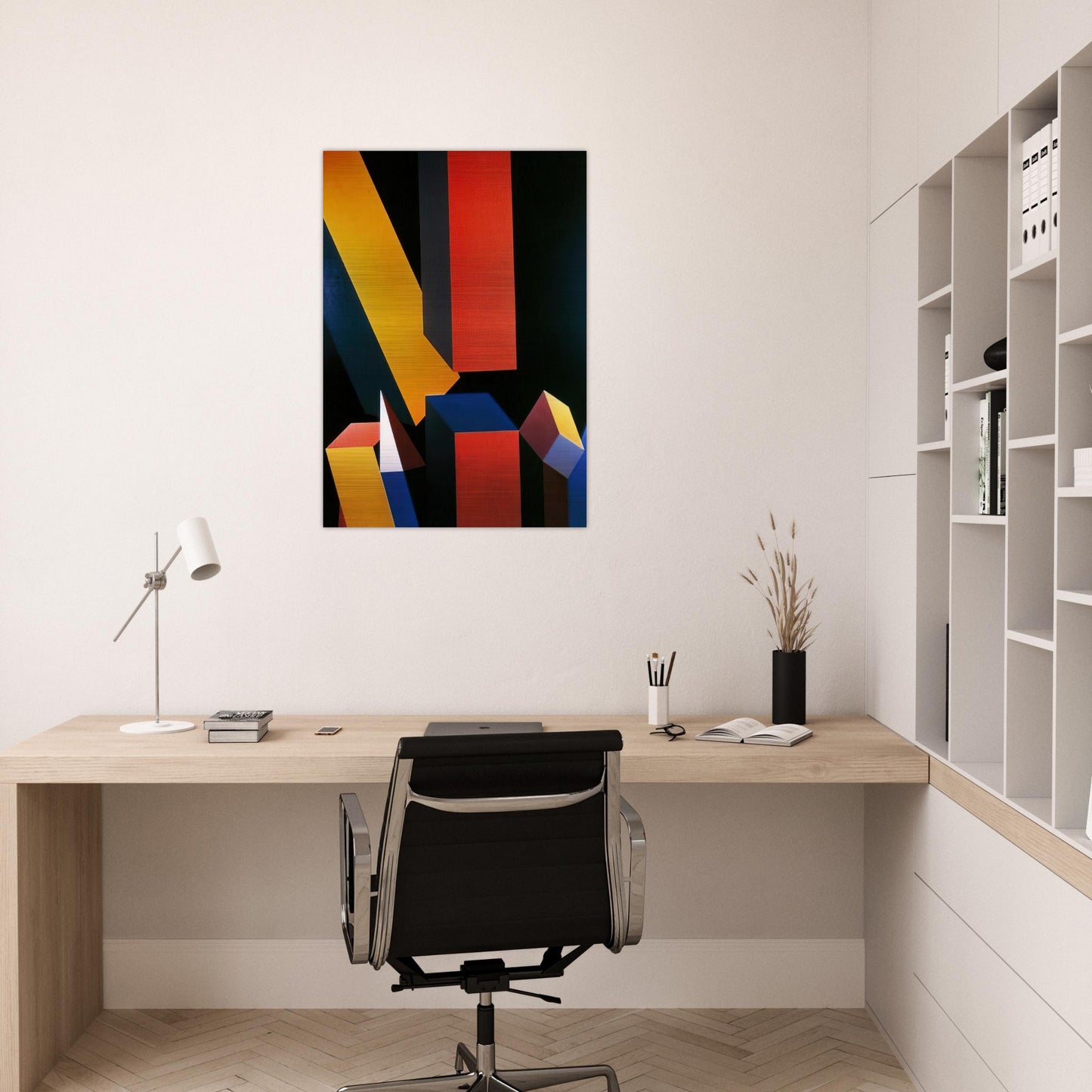 Byzantium - Hard Edge Painting - Miriam Schapiro Brushed Aluminum Print - 70x100 cm / 28x40 inches | Miriam Schapiro Aluminum Print | Miriam Schapiro Prints