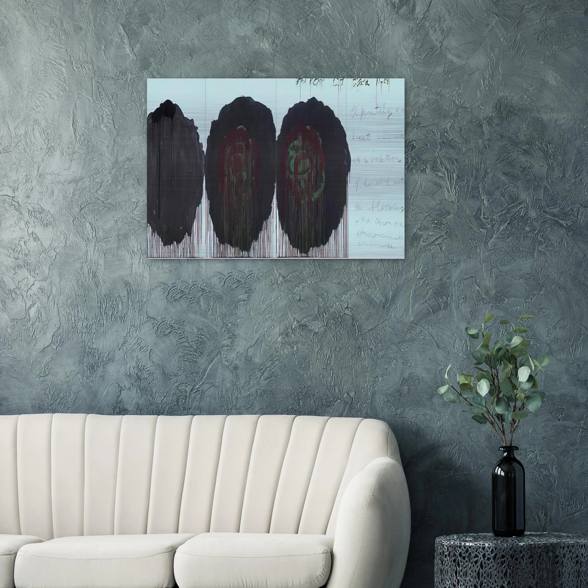 The Rose  V  - Cy Twombly Brushed Aluminum Print - 70x100 cm / 28x40 inches | Cy Twombly Aluminum Print | Cy Twombly Prints